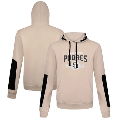 Men's Levelwear Khaki San Diego Padres Bombay Pullover Hoodie