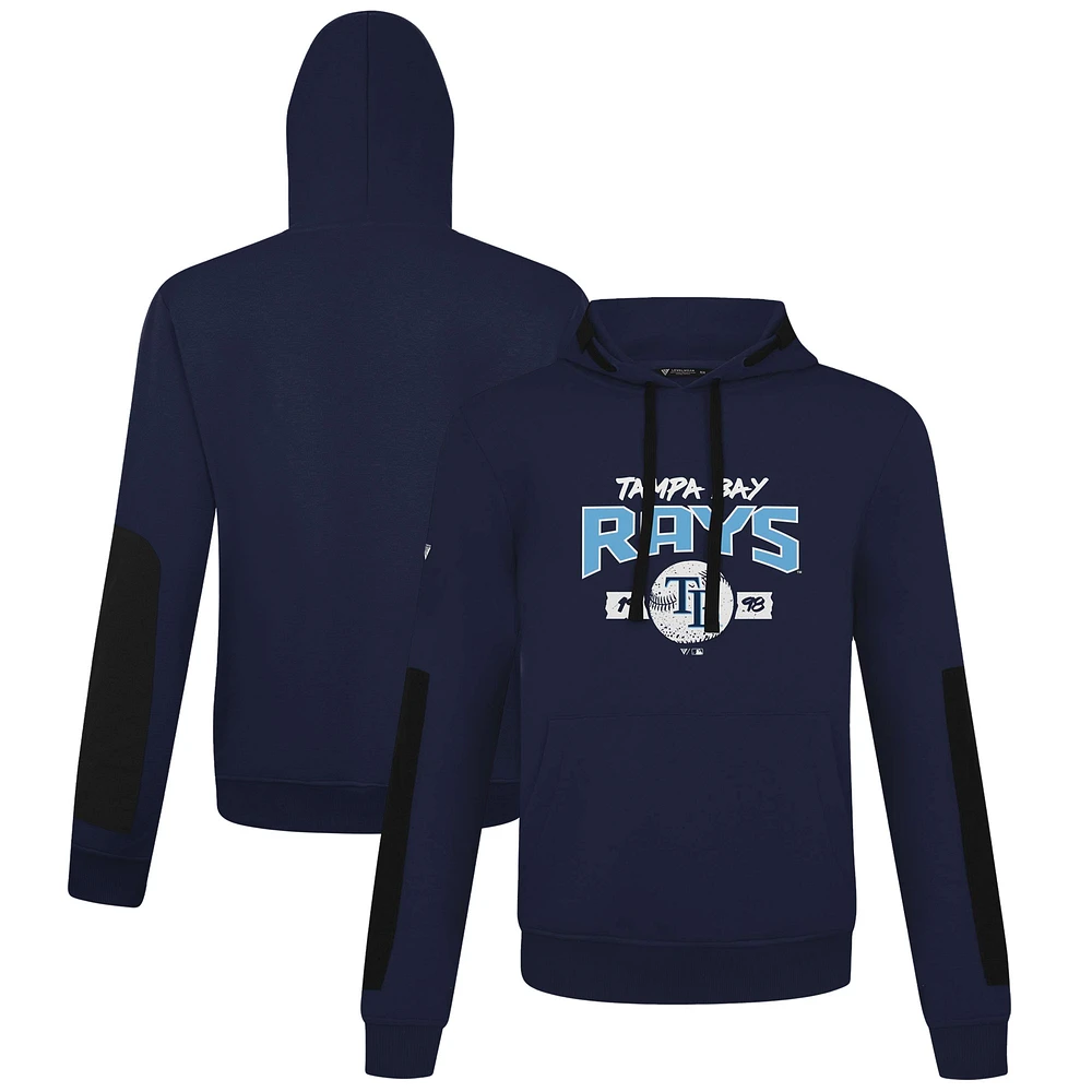 Men's Levelwear Navy Tampa Bay Rays Bombay Pullover Hoodie
