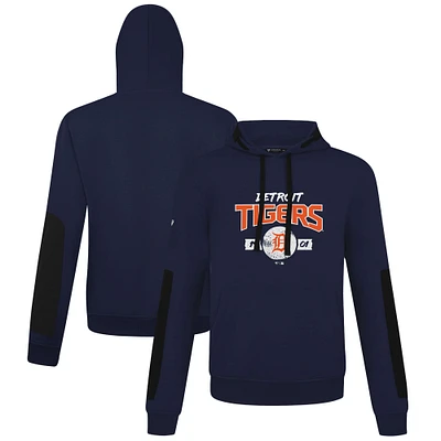 Men's Levelwear Navy Detroit Tigers Bombay Pullover Hoodie