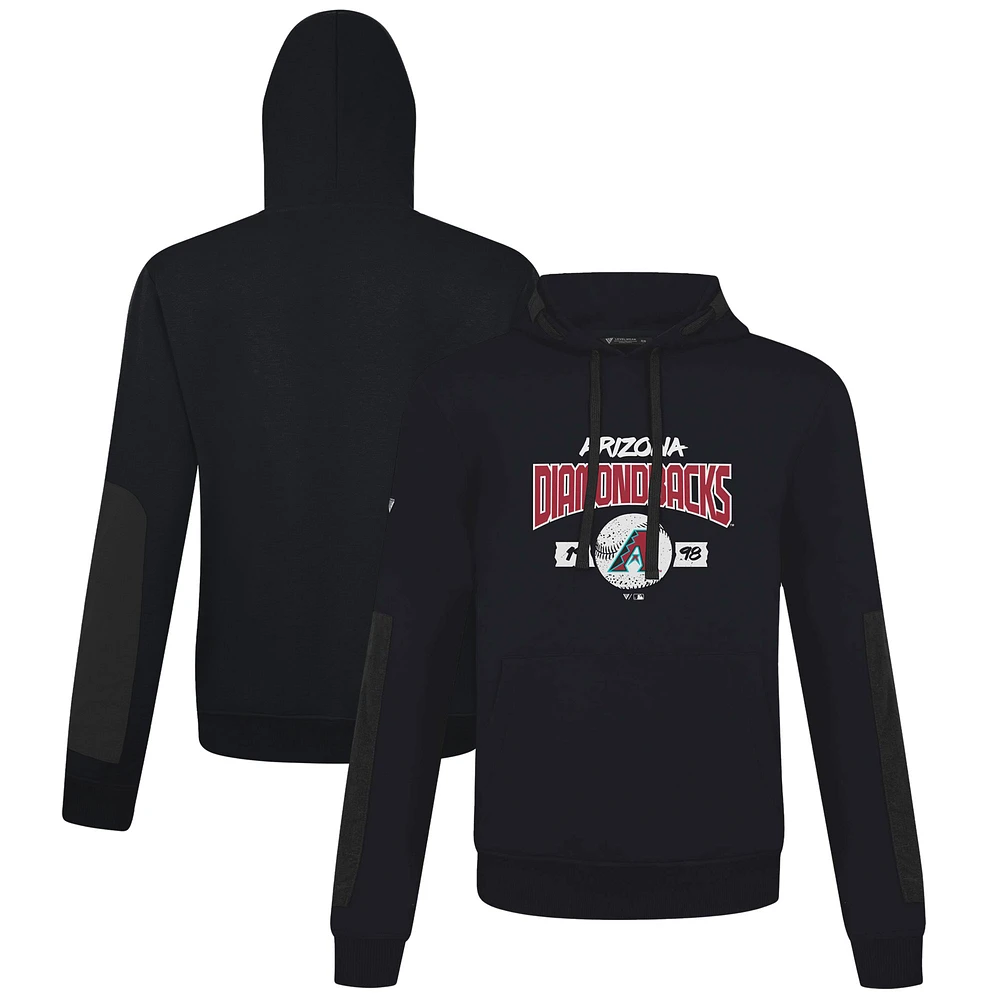 Men's Levelwear Black Arizona Diamondbacks Bombay Pullover Hoodie
