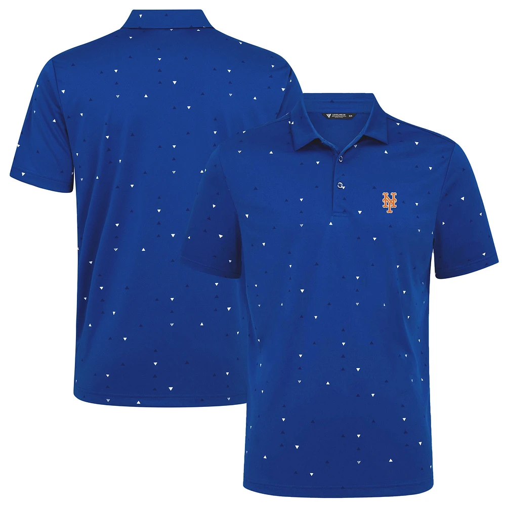 Men's Levelwear Royal New York Mets Confetti Insignia 2.0 Polo