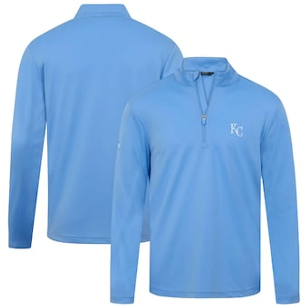 Men's Levelwear Light Blue Kansas City Royals Heron Insignia 2.0 Quarter-Zip Jacket