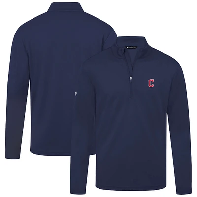 Men's Levelwear Navy Cleveland Guardians Heron Insignia 2.0 Quarter-Zip Jacket