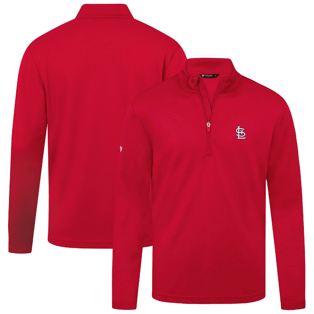 Men's Levelwear Red St. Louis Cardinals Heron Insignia 2.0 Quarter-Zip Jacket