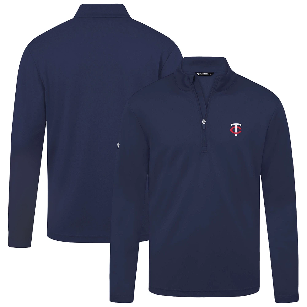 Men's Levelwear Navy Minnesota Twins Heron Insignia 2.0 Quarter-Zip Jacket