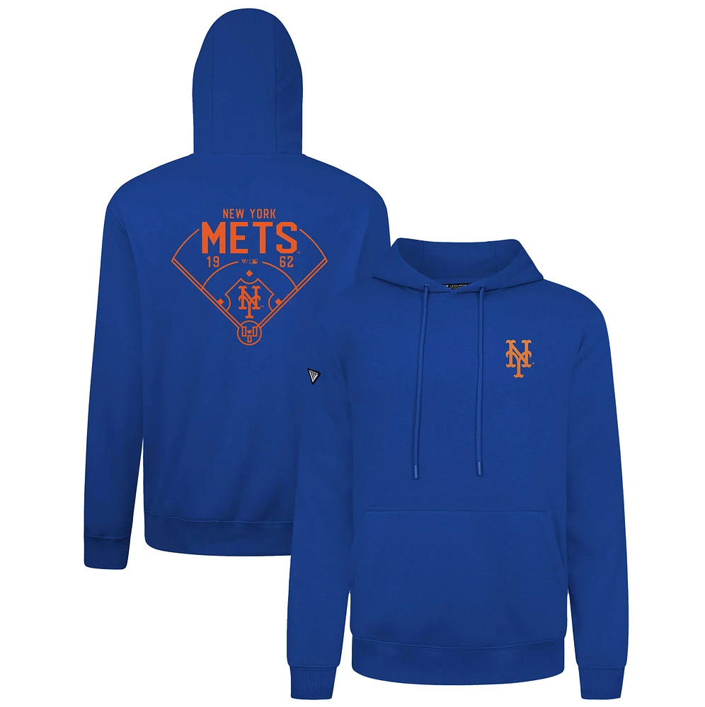 Men's Levelwear Royal New York Mets Podium Primary Pullover Hoodie