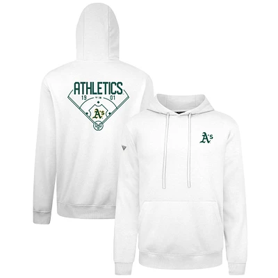 Men's Levelwear White Athletics Podium Primary Pullover Hoodie
