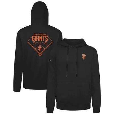 Men's Levelwear Black San Francisco Giants Podium Primary Pullover Hoodie