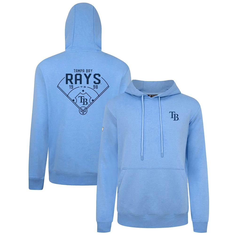 Men's Levelwear Light Blue Tampa Bay Rays Podium Primary Pullover Hoodie