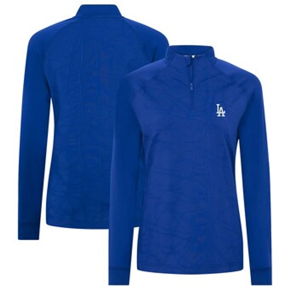 Women's Levelwear Royal Los Angeles Dodgers Amethyst Insignia 2.0 Quarter-Zip Jacket