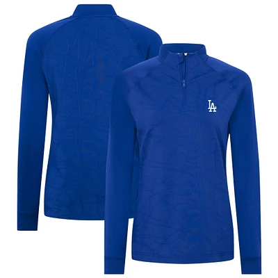 Women's Levelwear Royal Los Angeles Dodgers Amethyst Insignia 2.0 Quarter-Zip Jacket