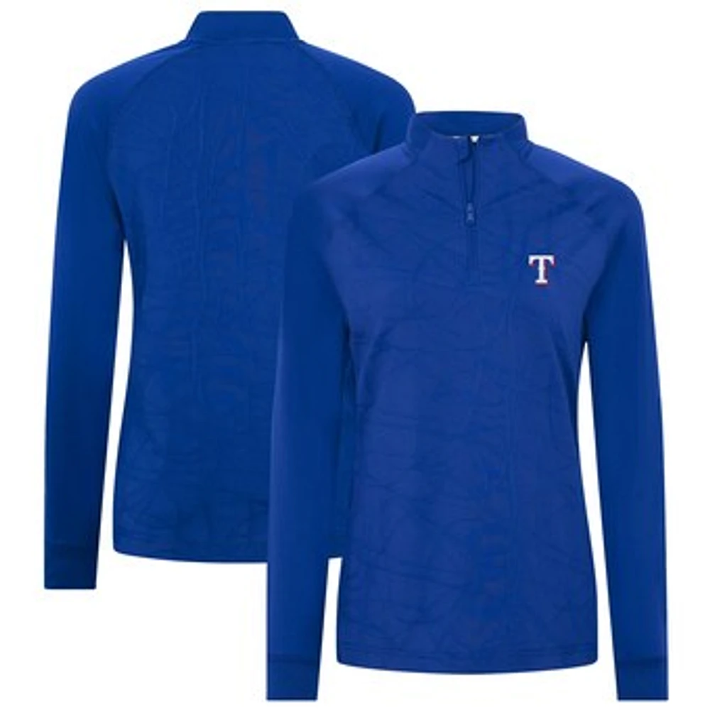 Women's Levelwear Royal Texas Rangers Amethyst Insignia 2.0 Quarter-Zip Jacket