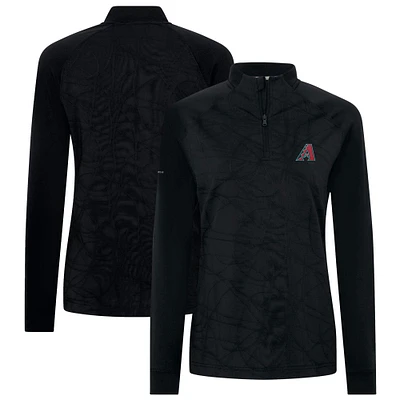 Women's Levelwear Black Arizona Diamondbacks Amethyst Insignia 2.0 Quarter-Zip Jacket