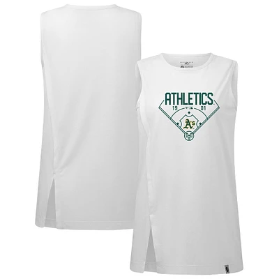 Women's Levelwear White Athletics Influx Home Field Tank Top