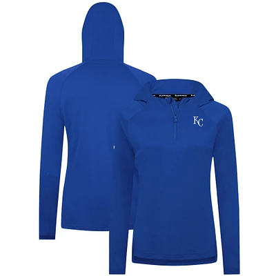 Women's Levelwear Royal Kansas City Royals Raven Insignia 2.0 Quarter-Zip Jacket