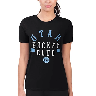 Women's G-III 4Her by Carl Banks Utah Mammoth Super-Slim Fit Lightweight City Graphic T-Shirt