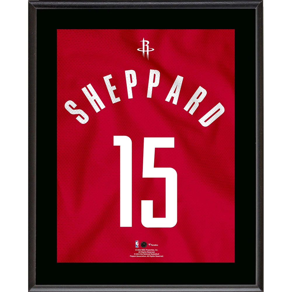 Reed Sheppard Houston Rockets 10.5" x 13" Jersey Number Sublimated Player Plaque