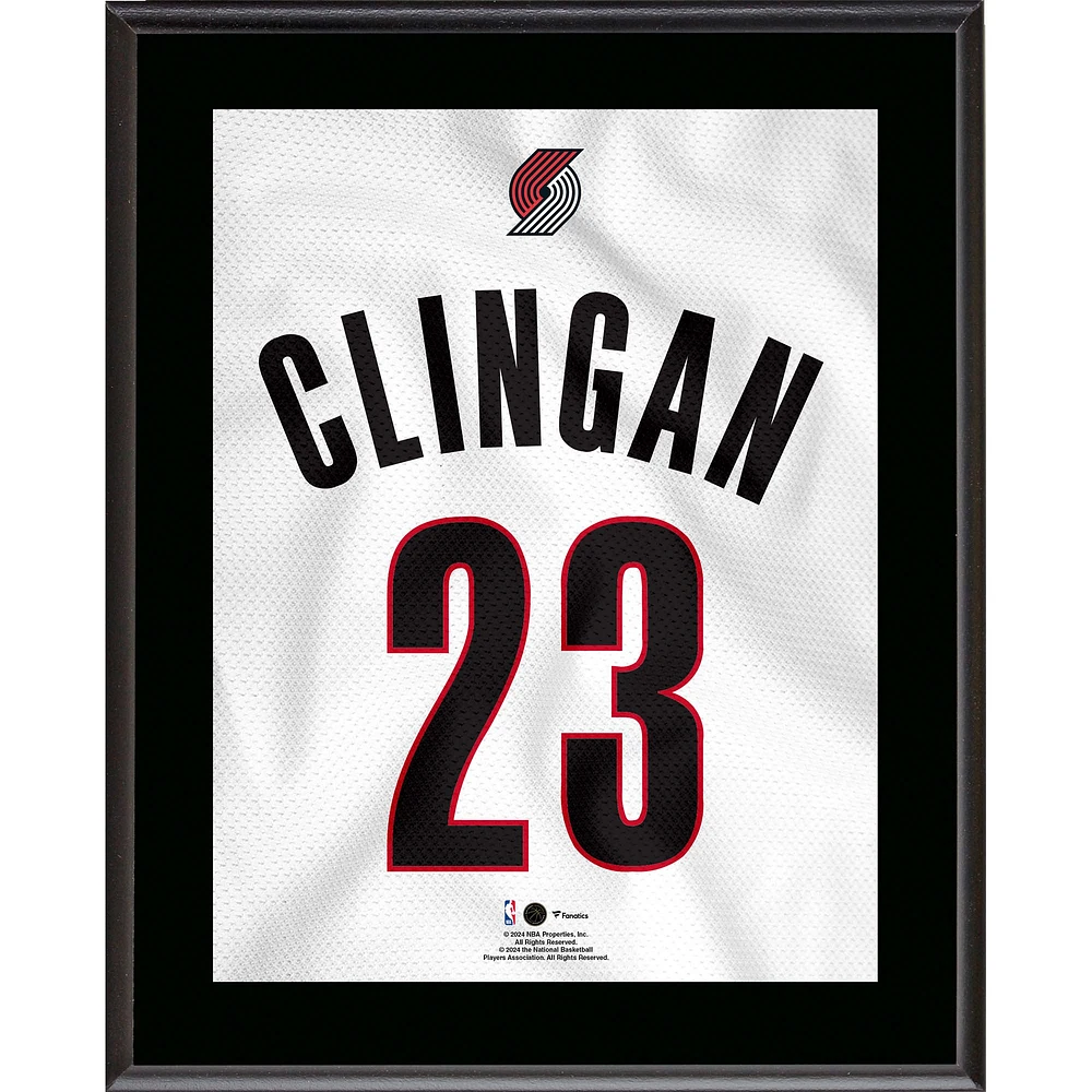 Donovan Clingan Portland Trail Blazers 10.5" x 13" Jersey Number Sublimated Player Plaque