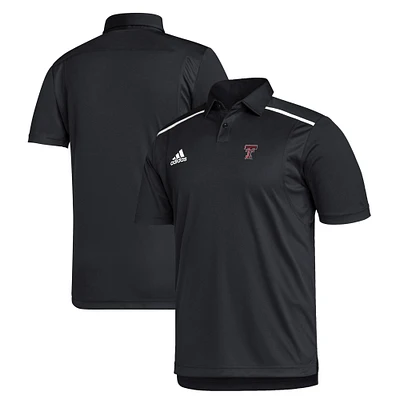 Men's adidas Black Texas Tech Red Raiders AEROREADY Polo
