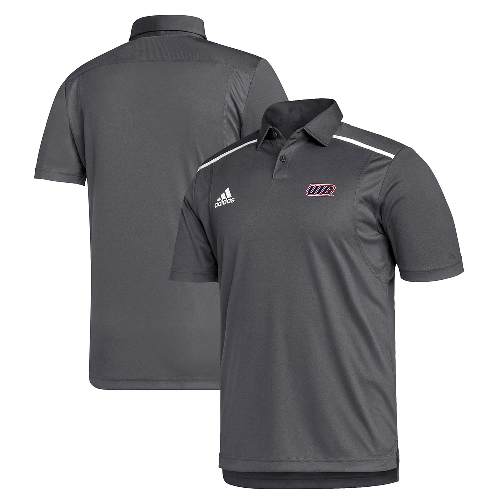 Men's adidas Gray UIC Flames AEROREADY Polo