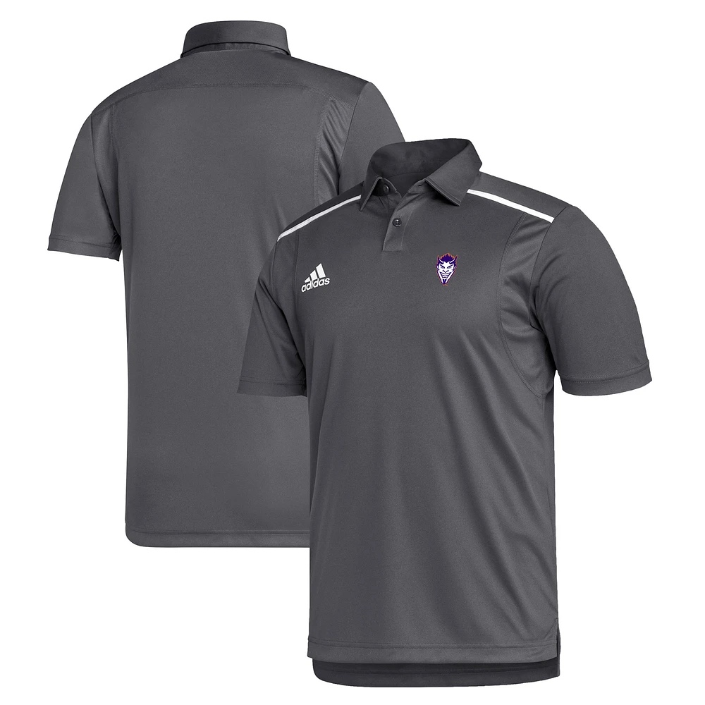 Men's adidas Gray Northwestern State Demons AEROREADY Polo