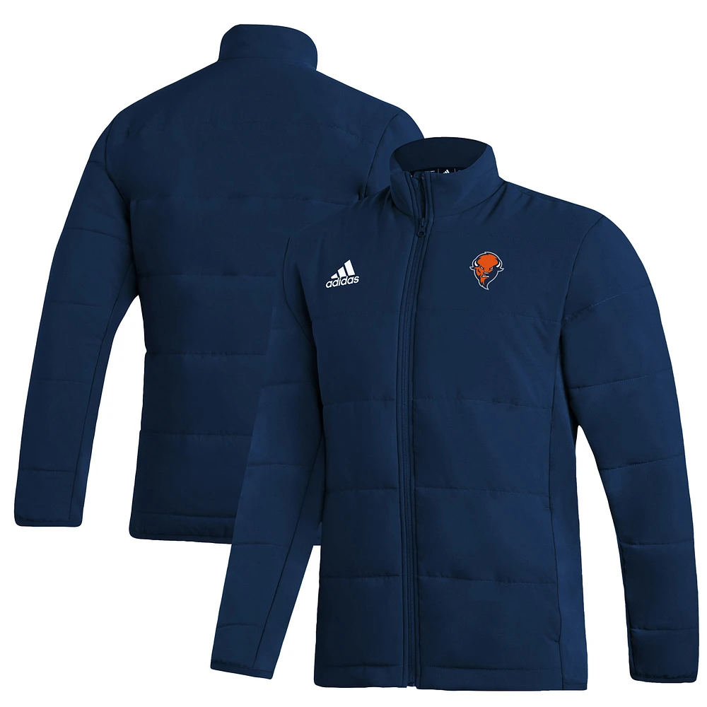 Men's adidas Navy Bucknell Bison Full-Zip Jacket