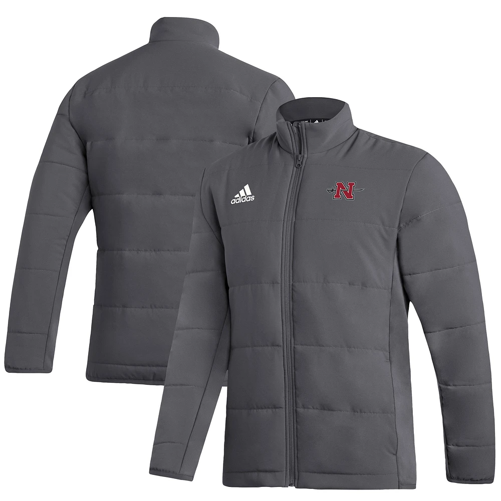 Men's adidas Gray Nicholls State Colonels Full-Zip Jacket