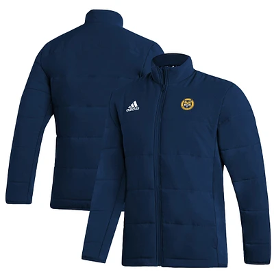 Men's adidas Navy Quinnipiac Bobcats Full-Zip Jacket
