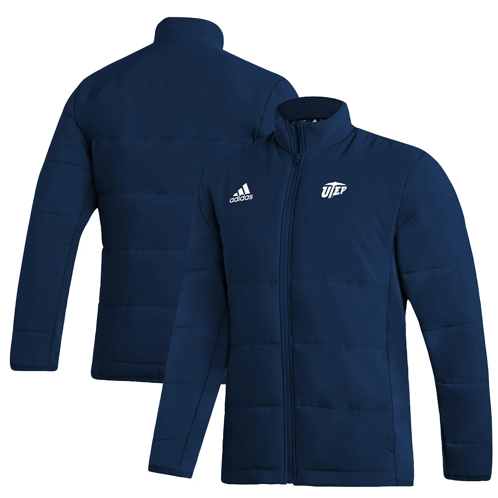 Men's adidas Navy UTEP Miners Full-Zip Jacket
