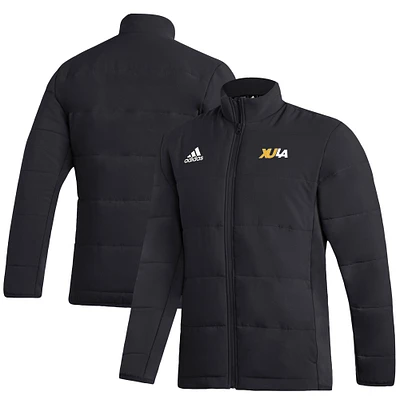 Men's adidas Black Xavier University of Louisiana Gold Rush Full-Zip Jacket