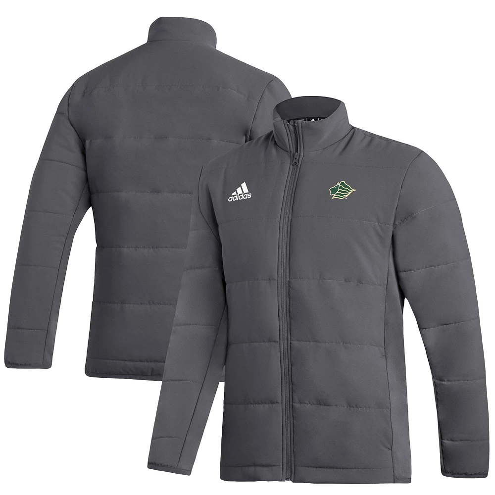 Men's adidas Gray Saint Leo University Lions Full-Zip Jacket