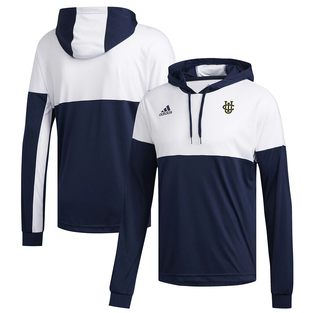 Men's adidas Navy/White UC Irvine Anteaters Legend Shooter Long Sleeve Hoodie T-Shirt