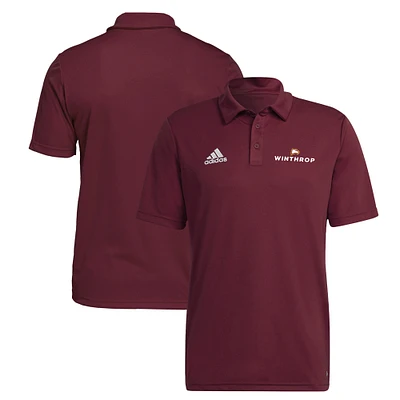 Men's adidas Red Winthrop Eagles Entrada 22 AEROREADY Polo