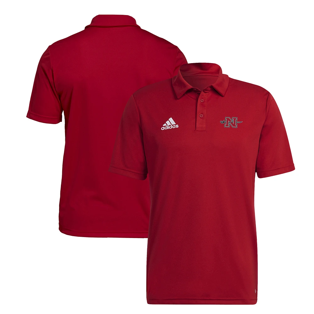 Men's adidas Red Nicholls State Colonels Entrada 22 AEROREADY Polo