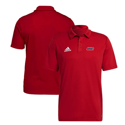 Men's adidas Red UIC Flames Entrada 22 AEROREADY Polo