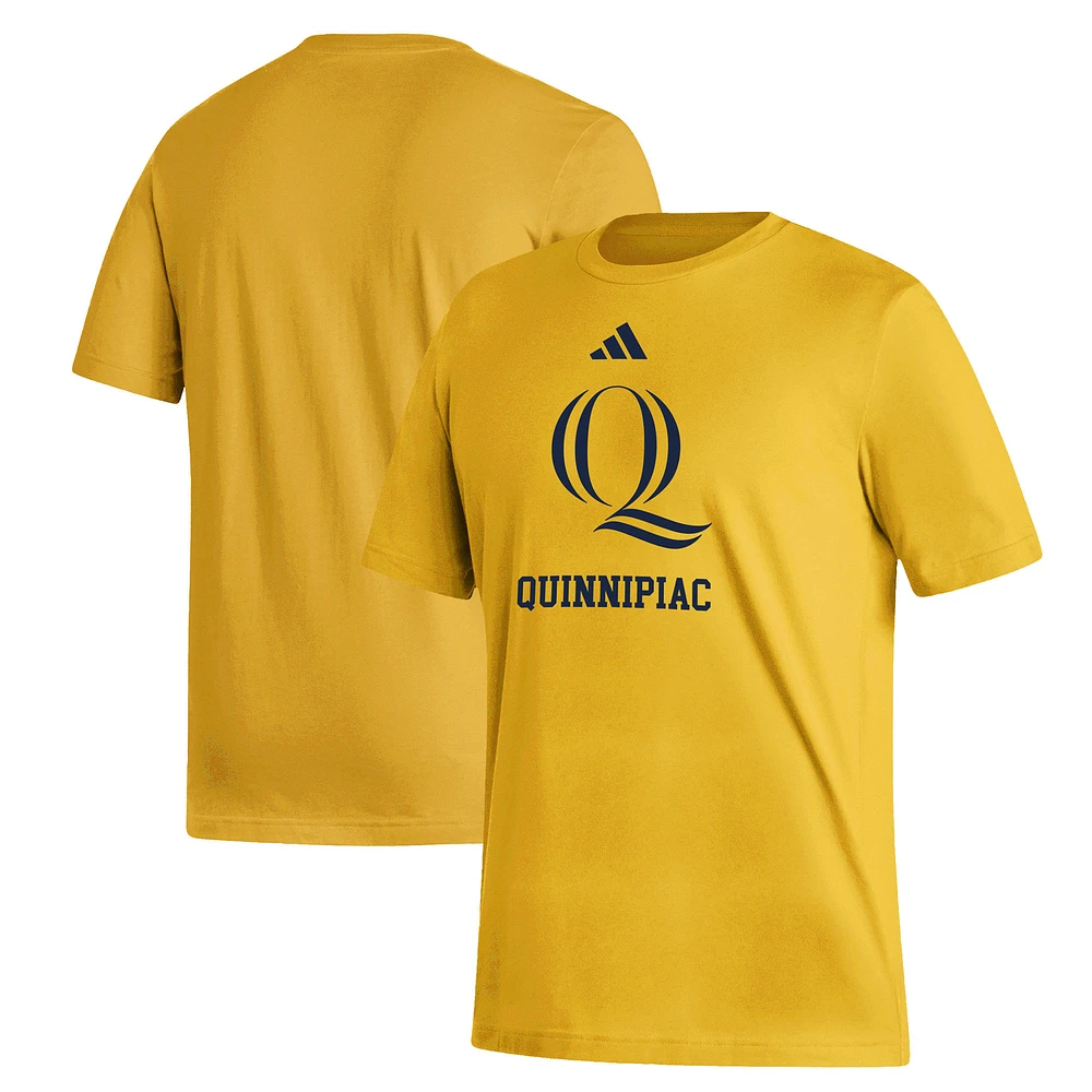 Men's adidas Gold Quinnipiac Bobcats Fresh T-Shirt