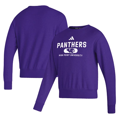 Men's adidas Purple High Point Panthers Vintage Pullover Sweatshirt