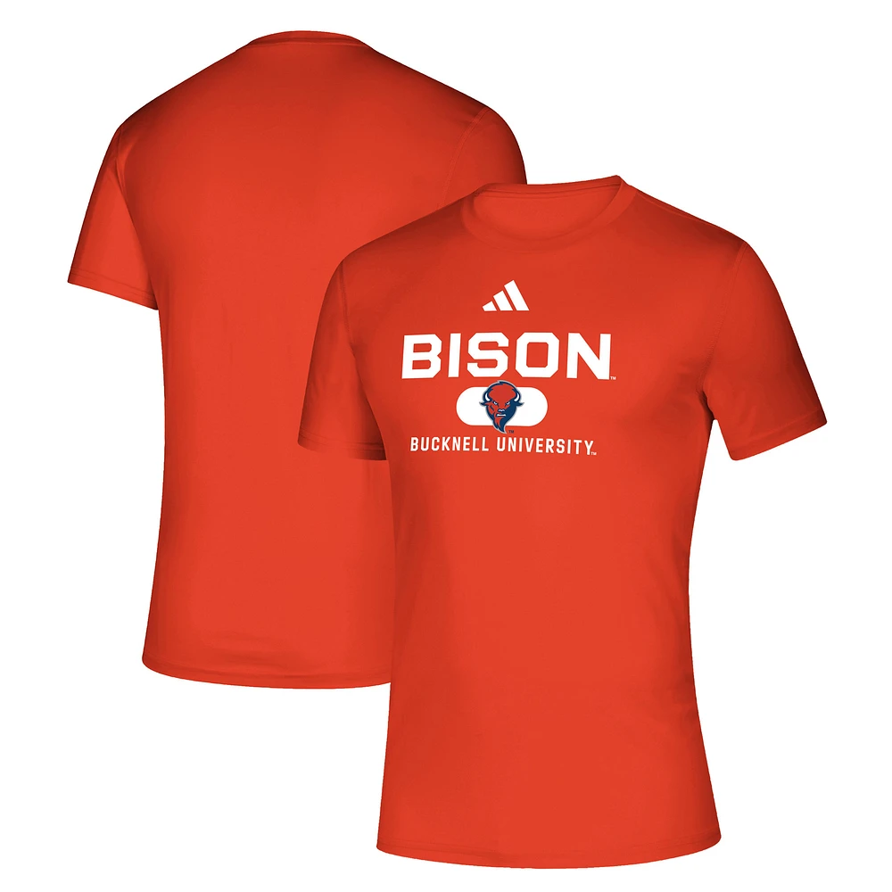 Men's adidas Orange Bucknell Bison Creator T-Shirt