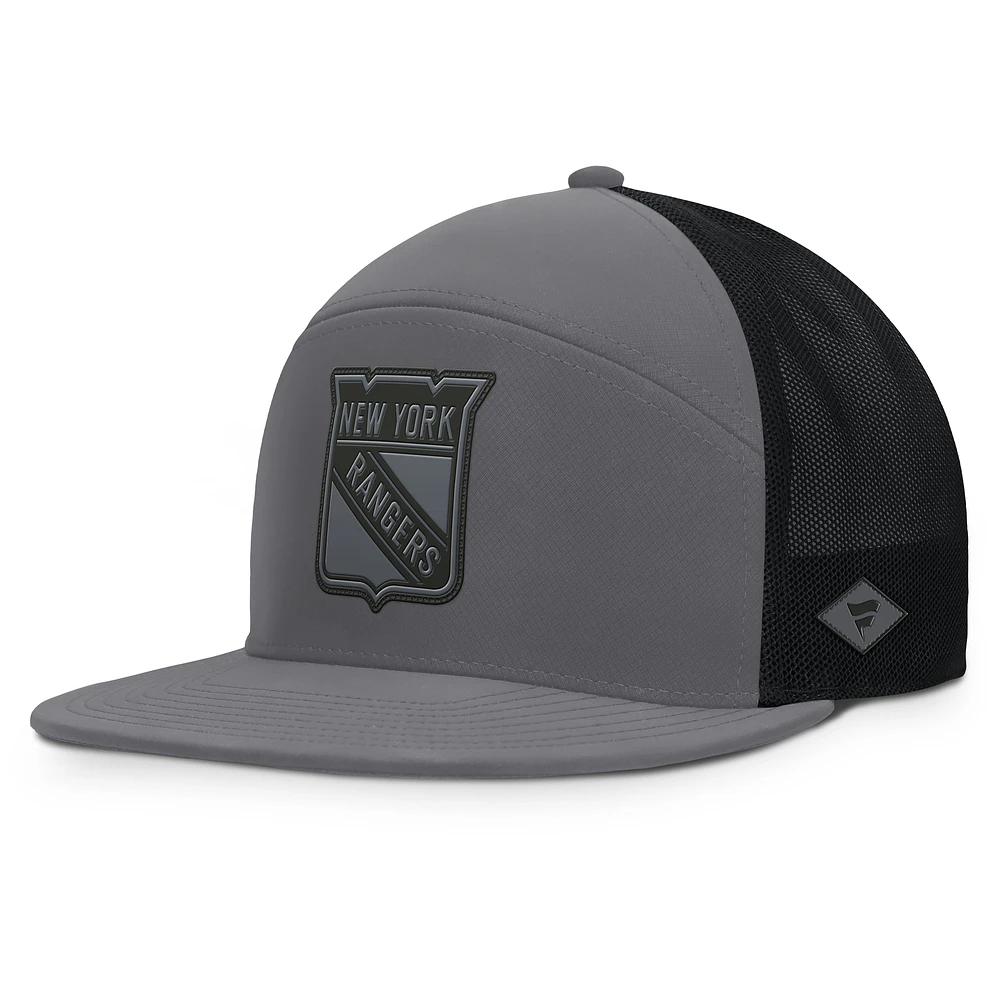 Men's Fanatics Charcoal New York Rangers Fairweather Adjustable Hat