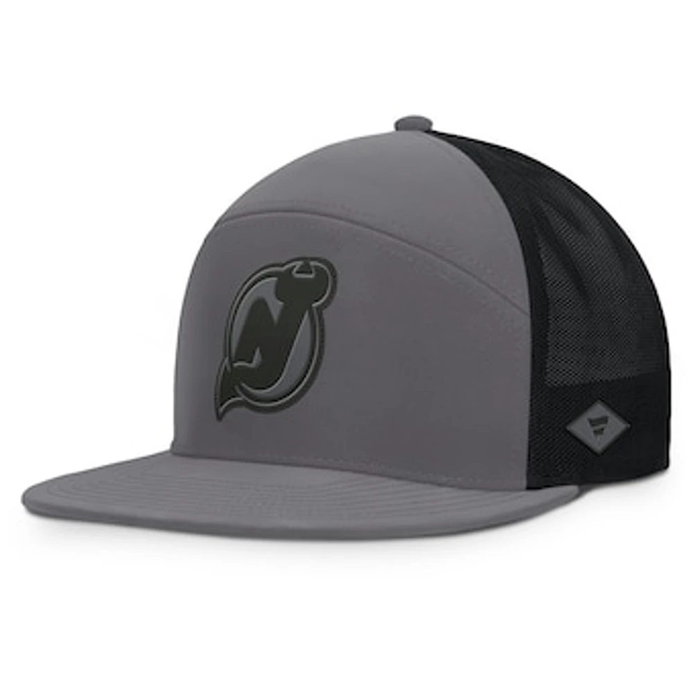 Men's Fanatics Charcoal New Jersey Devils Fairweather Adjustable Hat