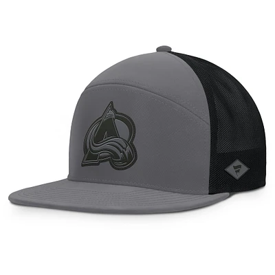 Men's Fanatics Charcoal Colorado Avalanche Fairweather Adjustable Hat
