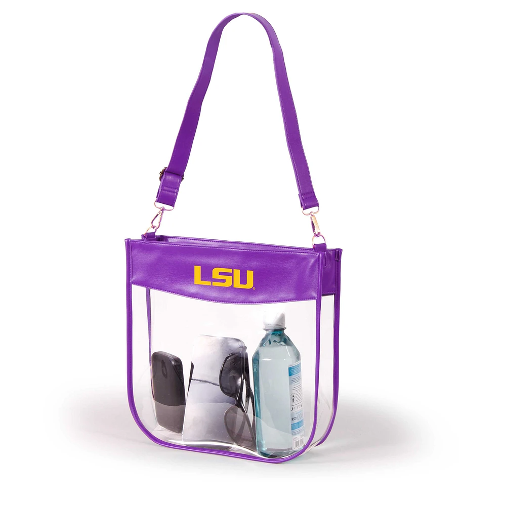 Women's Purple LSU Tigers Kate Clear Purse