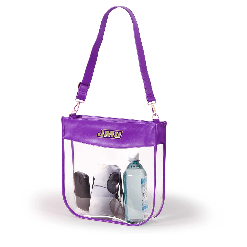Women's Purple James Madison Dukes Kate Clear Purse