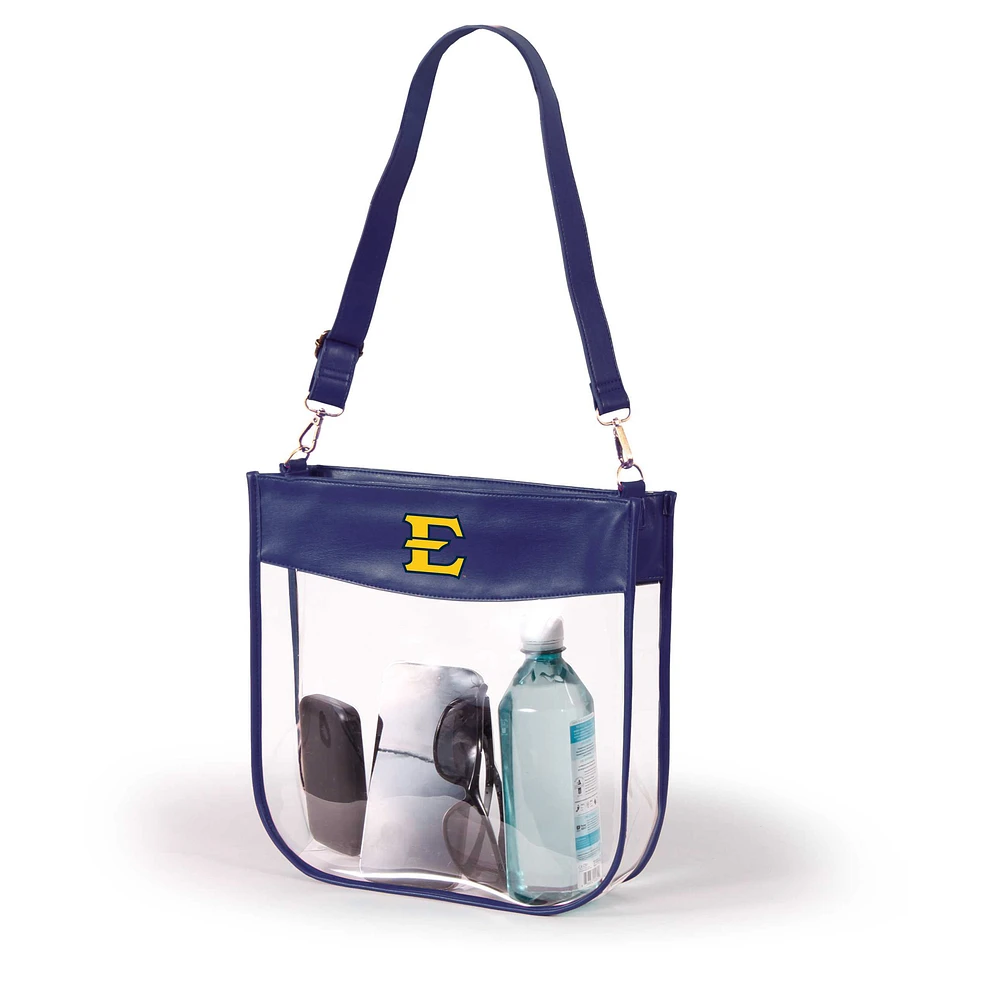 Women's Navy ETSU Buccaneers Kate Clear Purse