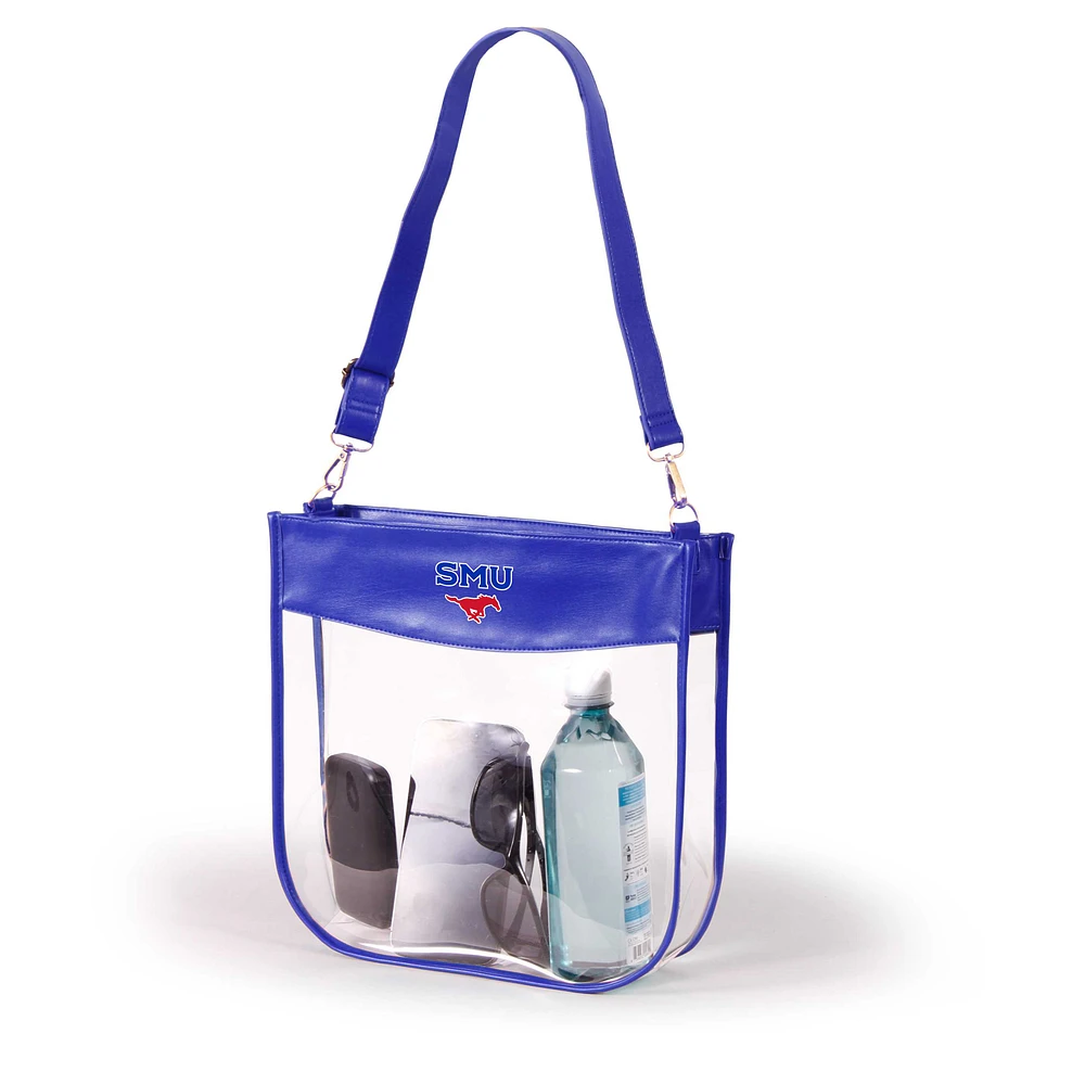 Women's Royal SMU Mustangs Kate Clear Purse