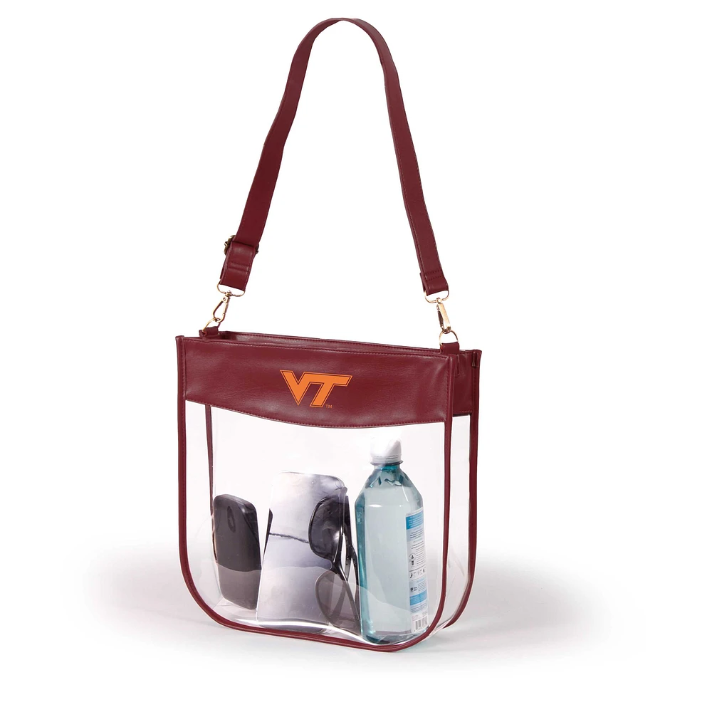 Women's Maroon Virginia Tech Hokies Kate Clear Purse