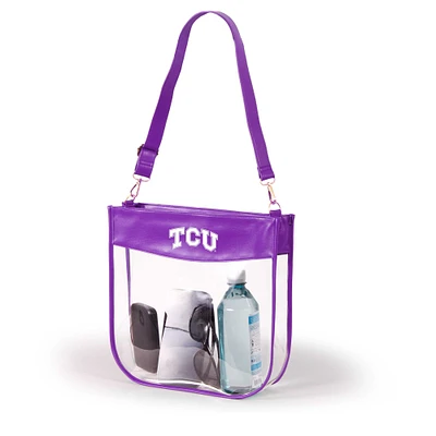 Women's Purple TCU Horned Frogs Kate Clear Purse