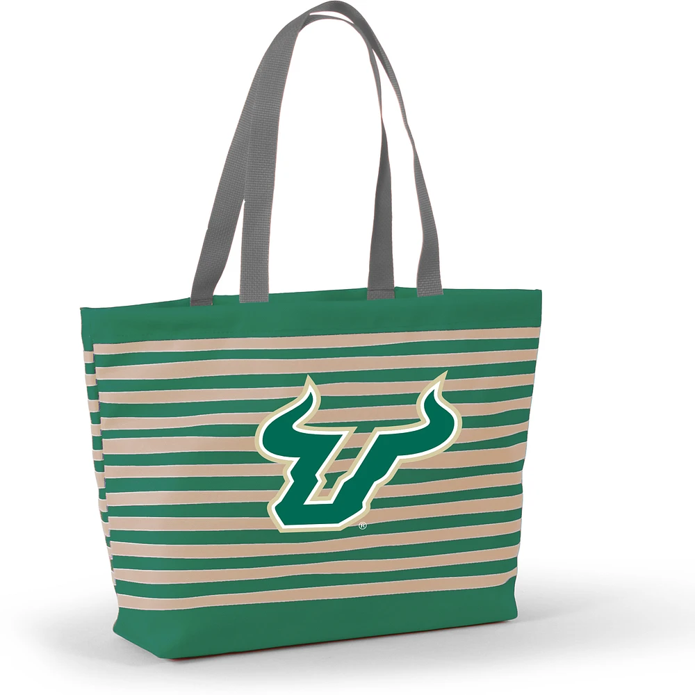 Women's Green South Florida Bulls Wavy Striped Tatum Tote Bag