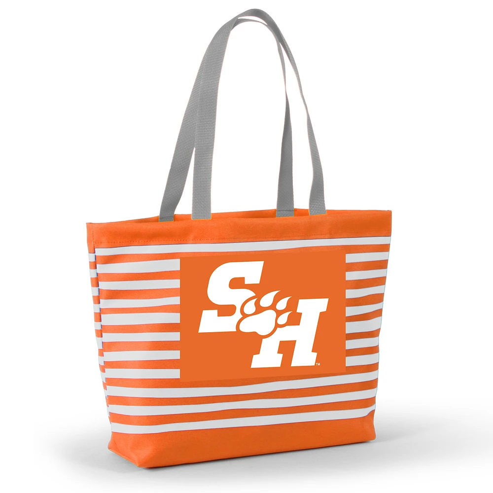 Women's Orange Sam Houston State Bearkats Wavy Striped Tatum Tote Bag