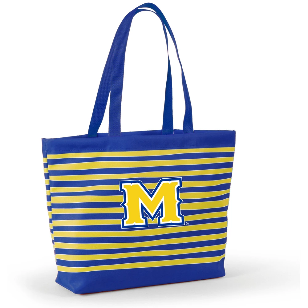 Women's Blue McNeese State Cowboys Wavy Striped Tatum Tote Bag